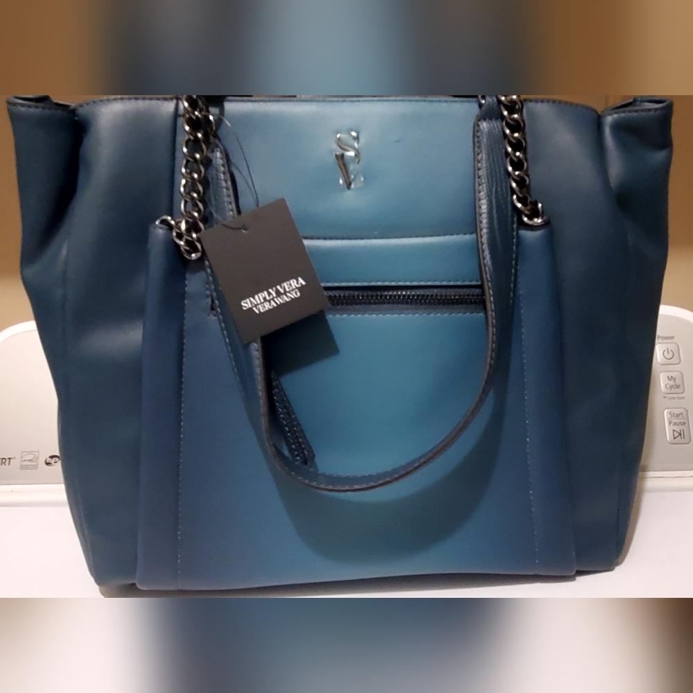 *NWT* Simply Vera Vera Wang RockbridgeTote Bag - Ombre Turquoise/Aqua